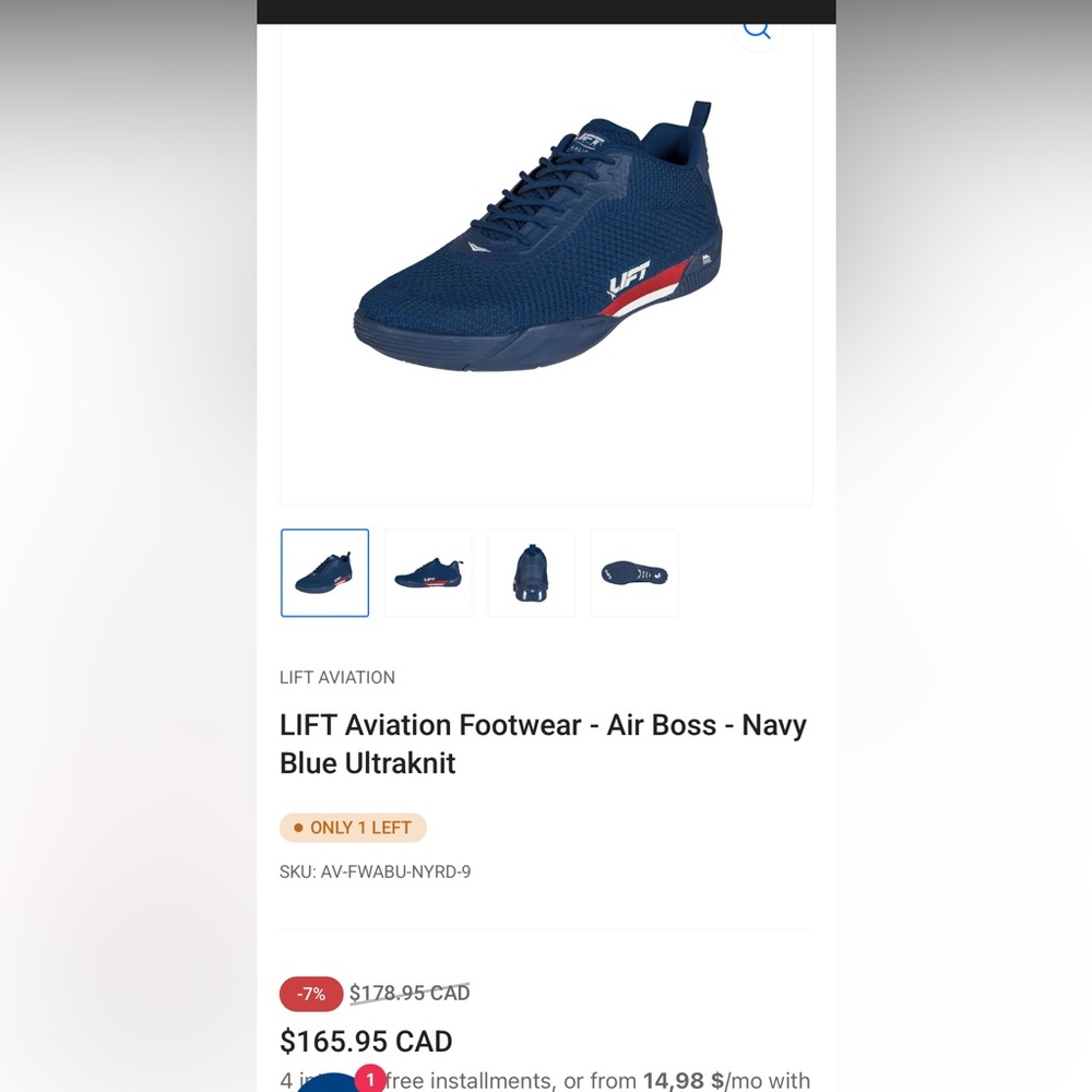 Air Boss Navy Blue Ultraknit Shoes - pilot shoes